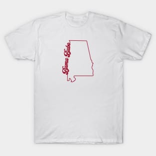 Bama Babe - Shape Of Alabama T-Shirt